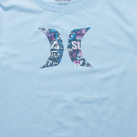 HURLEY Icon Fill Logo Boys Tee T-Shirt NWT - Picture 4 of 5